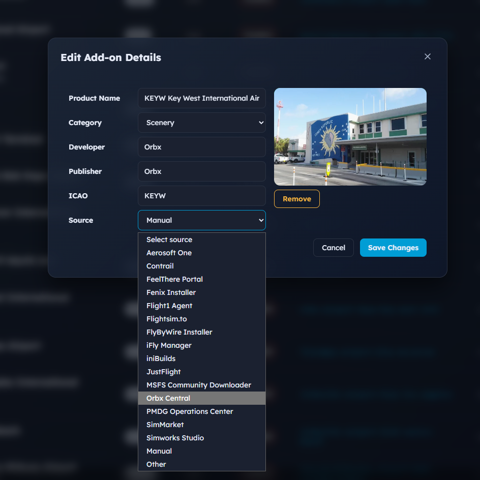 Customize addons with your own images and metadata